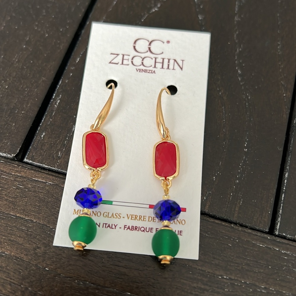 CC Zecchin Murano Glass Earrings
